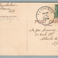 FLORENCE NJ M.E. CHURCH & TOWN HALL ANTIQUE POSTCARD