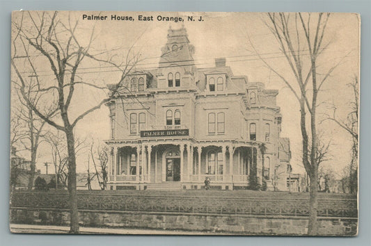 EAST ORANGE NJ PALMER HOUSE ANTIQUE POSTCARD