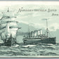 STEAMSHIP PRINZESS ALICE ANTIQUE POSTCARD