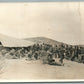 CAMP COOK NM MESS ON ARTILLERY RANGE ANTIQUE REAL PHOTO POSTCARD RPPC