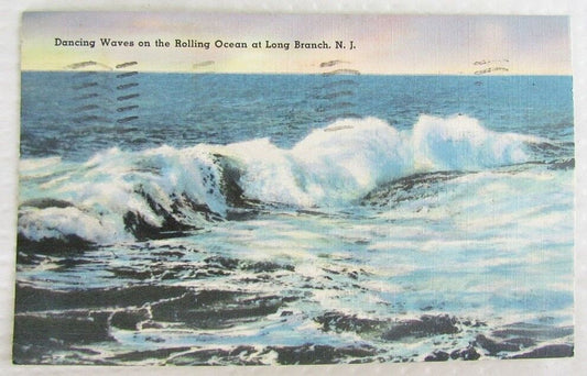 VINTAGE 1941 POSTCARD - LONG BRANCH N.J.