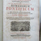 1770 2 volumes VELLUM BOUND ROMANORUM PONTIFICUM by PETRI BALLERINI