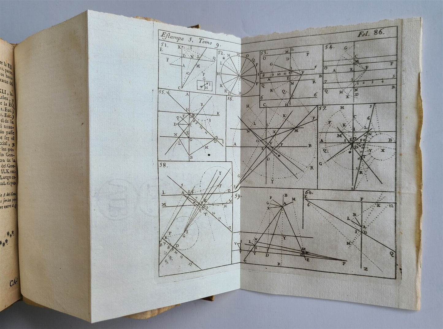 1727 MATHEMATICS in SPANISH Compendio mathematico antique ASTROLOGIA GNOMONICA