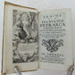 1739 POETRY by PETRARCH antique VELLUM BOUND book LE RIME DI FRANCESCO PETRARCA