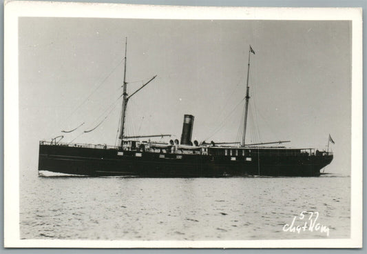 STEAMSHIP SS CHATHAM VINTAGE REAL PHOTO POSTCARD RPPC