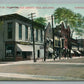 HONESDALE PA MAIN STREET OLD LIBERTY HALL BUILDING ANTIQUE POSTCARD