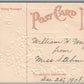 NEW YEAR 1909 CALENDAR ANTIQUE POSTCARD