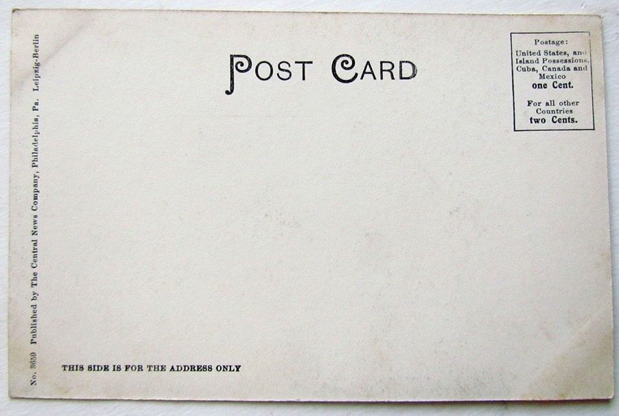 VINTAGE POSTCARD CHRIST CHURCH INTERIOR PHILADELHIA PA