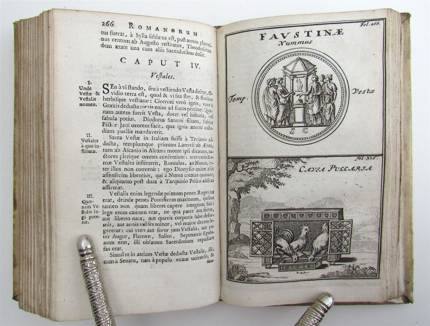 1696 De Romana Republica by Petro Cantelio ILLUSTRATED antique ARMORIAL VELLUM