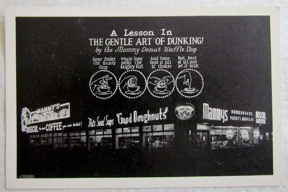 MAMMY'S SHOPS ADVERTISING VINTAGE POSTCARD ATLANTIC CITY N.J.