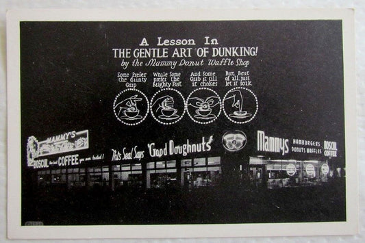 MAMMY'S SHOPS ADVERTISING VINTAGE POSTCARD ATLANTIC CITY N.J.