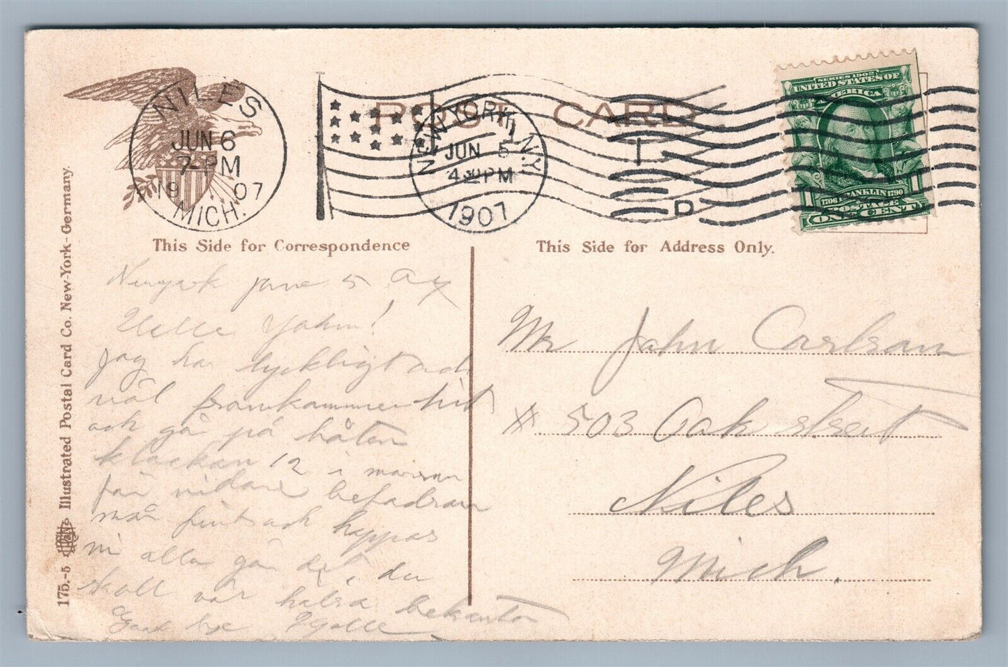 BROOKLYN NY CONEY ISLAND BRIGHTON BEACH HOTEL & BOARDWALK ANTIQUE POSTCARD