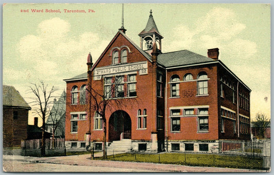 TARENTUM PA 2nd WARD SCHOOL ANTIQUE POSTCARD