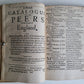 1660 ENGLANDS GLORY or CATALOGUE of LORDS of HIS MAJESTIES PRIVY COUNCEL antique