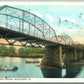 BETHLEHEM PA NEW STREET BRIDGE 1925 ANTIQUE POSTCARD