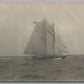 SAIL SHIP ANTIQUE REAL PHOTO POSTCARD RPPC