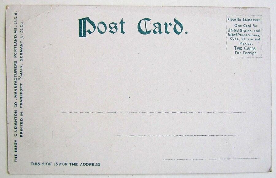 ANTIQUE POSTCARD COUNTY JAIL HERKIMER N.Y.