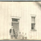 OLD MAN w/ KIDS ANTIQUE REAL PHOTO POSTCARD RPPC