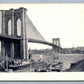 NEW YORK NY EAST RIVER BRIDGE ANTIQUE POSTCARD #52