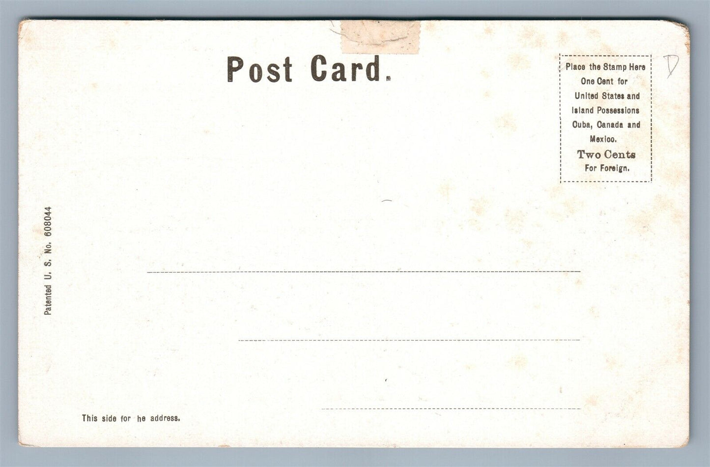 BELFAST ME LOWER BRIDGE ANTIQUE POSTCARD