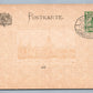 1896 GERMAN BAVARIAN PIONEER POSTCARD w/ STAMP