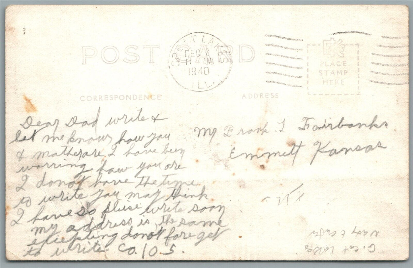 1940 US NAVAL TRAINING STATION VINTAGE REAL PHOTO POSTCARD RPPC