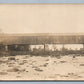 FARMINGTON FALLS ME COVERED BRIDGE ANTIQUE REAL PHOTO POSTCARD RPPC