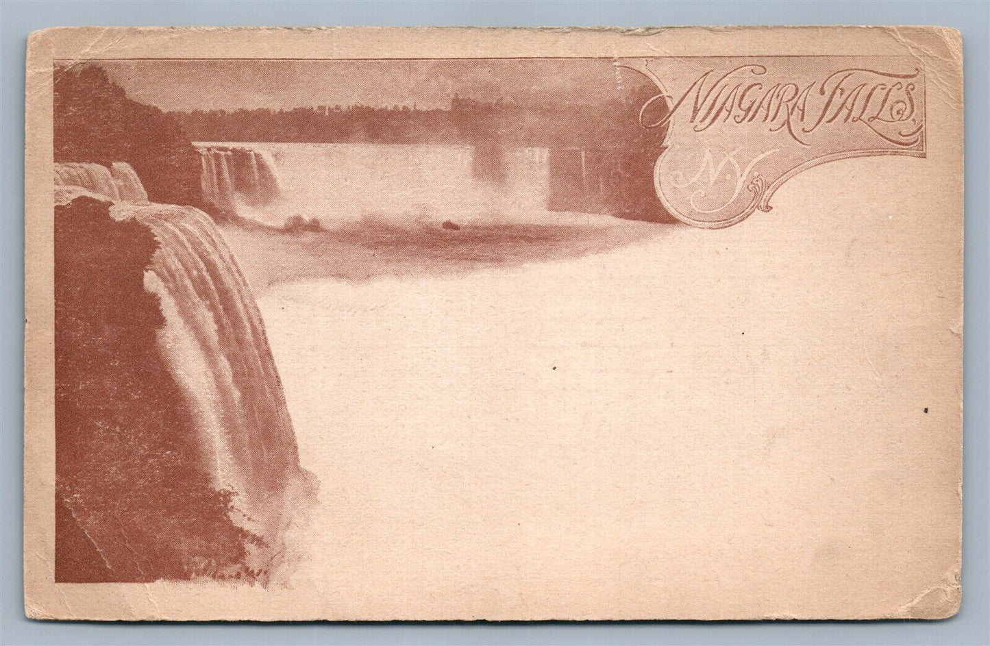 NIAGARA FALLS NY PIONEER ANTIQUE POSTCARD