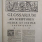 1736 BLIND STAMPED VELLUM BINDING MASSIVE FOLIO Glossarium ad Scriptores ANTIQUE