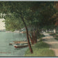 BUCKEYE LAKE OH SHADY WALK ANTIQUE POSTCARD