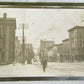 US TOWN STREET VIEW RPPC ANTIQUE REAL PHOTO POSTCARD