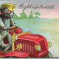 BEAR DRIVER COMIC ANTIQUE POSTCARD