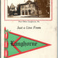 LANGHORNE PA POST OFFICE ANTIQUE REAL PHOTO POSTCARD RPPC