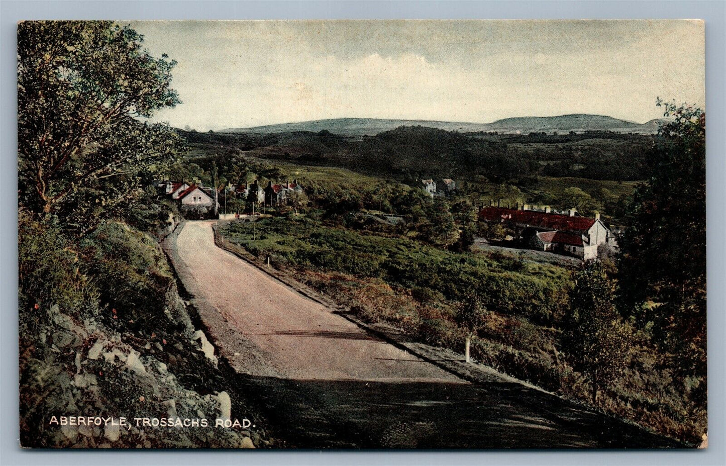 ENGLAND ABERFOYLE TROSSACHS ROAD ANTIQUE POSTCARD