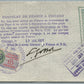 PASSPORT PAGE w/ OFFICIAL STAMPS AUSTRIA CONSULATE of FRANCE in USA VINTAGE 1937