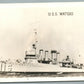 MILITARY SHIP USS WATERS VINTAGE REAL PHOTO POSTCARD RPPC