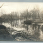 CEDAR FALLS IA SNAG CREEK ANTIQUE REAL PHOTO POSTCARD RPPC