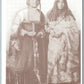 AMERICAN INDIANS UTE BRIDE & GROOM UNDIVIDED ANTIQUE POSTCARD