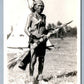 AMERICAN INDIAN MEDICINE MAN VINTAGE REAL PHOTO POSTCARD RPPC