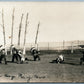 INDIAN BOYS PLAY WAR ANTIQUE REAL PHOTO POSTCARD RPPC