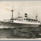 SHIP RYNDAM 1954 VINTAGE REAL PHOTO POSTCARD RPPC BERMUDA CANCEL