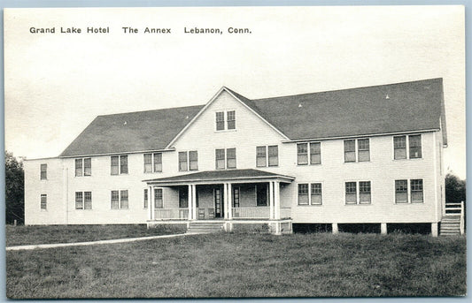 LEBANON CT GRAND LAKE HOTEL THE ANNEX ANTIQUE POSTCARD