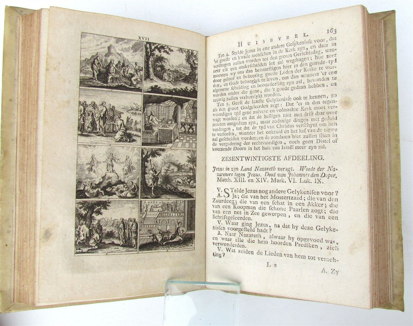 1758 2 volumes BIBLE HISTORY VELLUM BINDING antique ILLUSTRATED