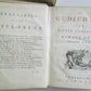 1751 3 VOLUMES VELLUM BOUND in DUTCH P. LANGENDIJK ANTIQUE w/ ENGRAVINGS