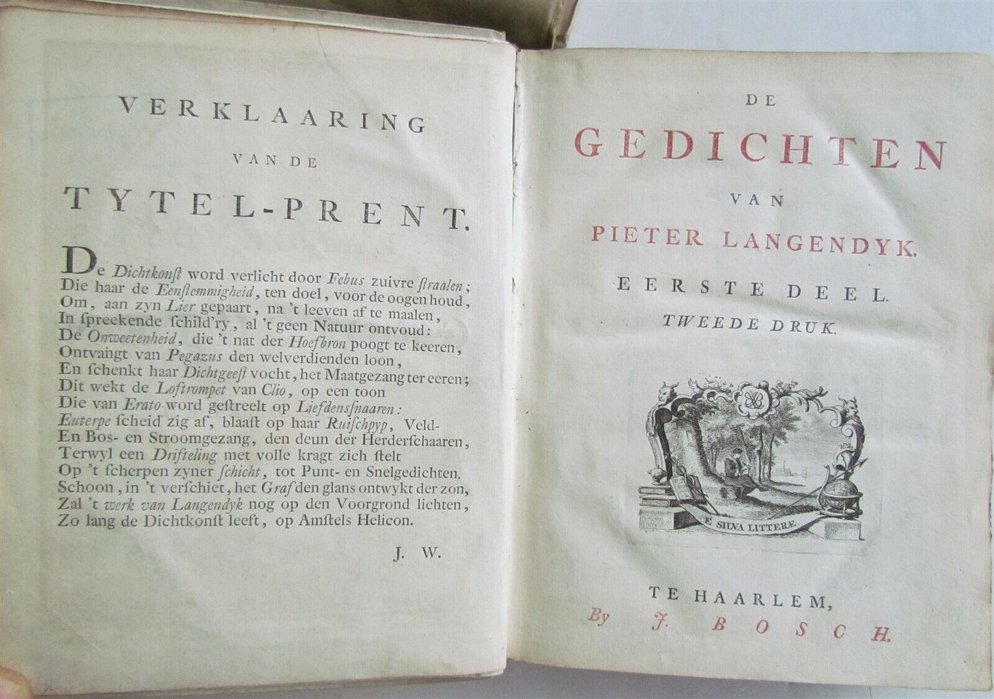 1751 3 VOLUMES VELLUM BOUND in DUTCH P. LANGENDIJK ANTIQUE w/ ENGRAVINGS