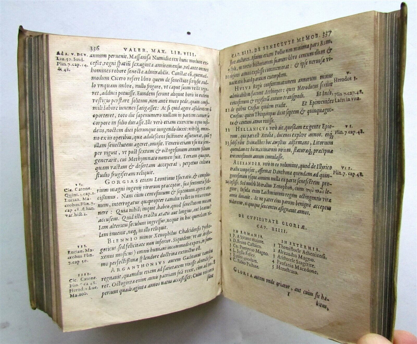 1575 PLANTIN PUBLISHING VALERIUS MAXIMUS VELLUM antique 16th Century