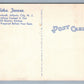ATLANTIC CITY NJ TIDES TAVERN VINTAGE ADVERTISING POSTCARD