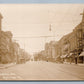 ASHLAND PA CENTRE STREET ANTIQUE REAL PHOTO POSTCARD RPPC