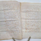 1614 MANUSCRIPT on VELLUM antique LAW DOCUMENT in FRENCH 8 leaves