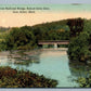 ANN ARBOR MI FIRST RAILROAD BRIDGE SCHOOL GIRLS GLEN ANTIQUE POSTCARD